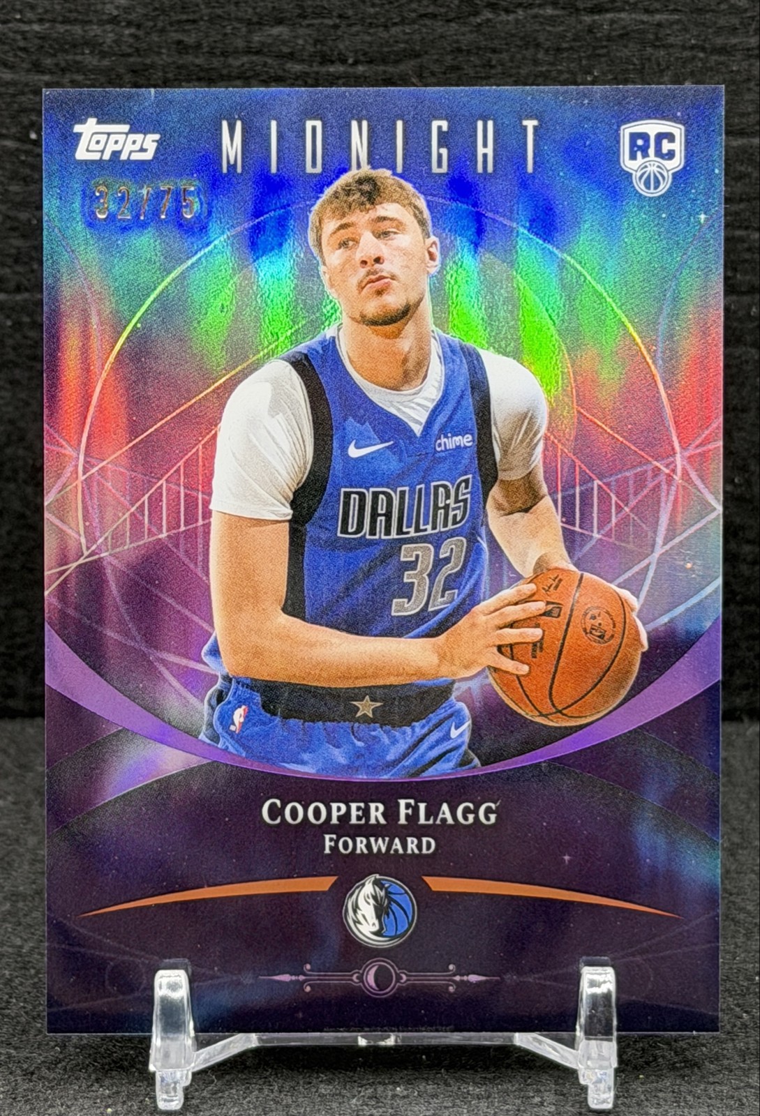 2025-26 Topps Midnight - Cooper Flagg (RC) #61 Dusk 32/75 Jersey Number Match