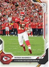 Patrick Mahomes II - 2026-27 NFL Topps NOW® - Card 26 Presale Kansas City Chiefs
