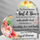 Maitys Aunt Gift from Niece Nephew Aunt Birthday Gift Acrylic Heart Keepsake Sig