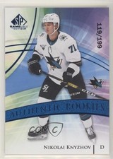 2020 SP Game Used Authentic Rookies Blue Burst 119/199 Nikolai Knyzhov #128 4om