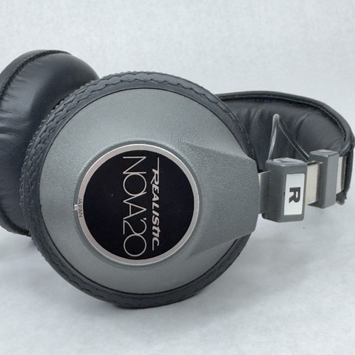 Vintage Realistic Radio Shack NOVA 20 HI FI Stereo Headphones TESTED - Picture 3 of 13
