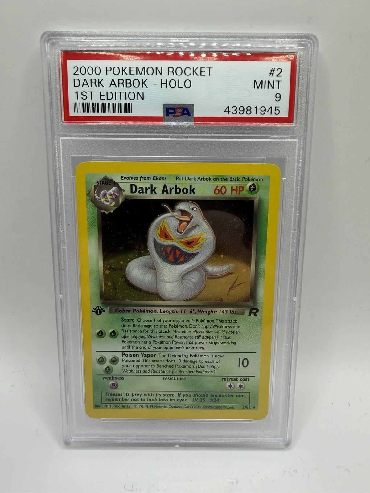 Dark Arbok 2/82 Team Rocket Holo