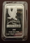 5oz Silver Bar with Serial Number Original Plastic, Eagle Design