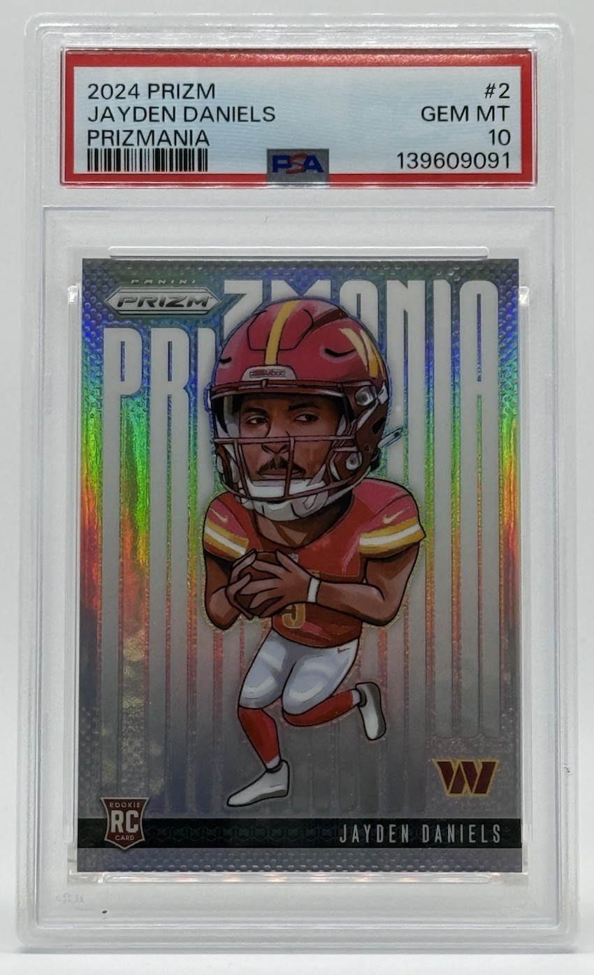 2024 Panini Prizm Jayden Daniels Prizmania Rookie Card PSA 10 RC Commanders