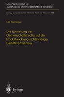 Utz Remlinger | Die Einwirkung Des Gemeinschaftsrechts Auf Die RüCkabwicklung...