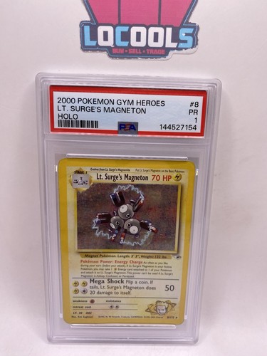 Lt. Surge's Magneton (Unlimited) graded PSA 1 for sale on eBay