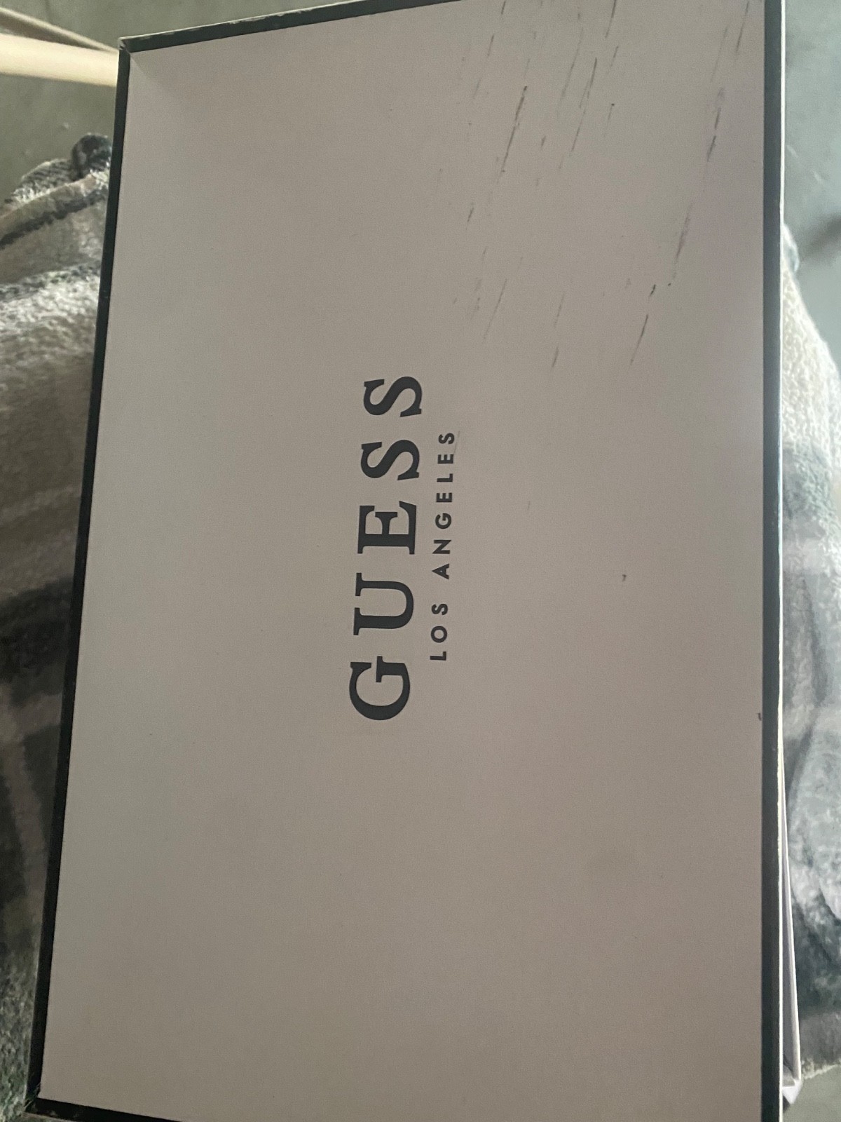 Guess fur slide on shoes
