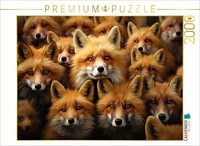 Calvendo Puzzle Many Foxes In One Picture | 2000 Pieces, Finished Size 35.4 × 26