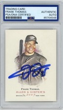 FRANK THOMAS Signed 2007 ALLEN & GINTER  #160 PSA Authentic Auto Blue Jays HOF
