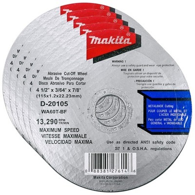 Makita 10 Pack 4 1 2 Cutting Wheels for Grinders Aggressive