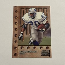 Barry Sanders 1998 Leaf Rookies & Stars PT Short Print Card #244 Detroit Lions 