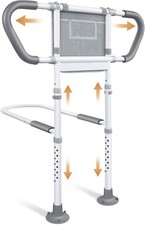 Bed Rails for Elderly Adults Safety: Adjustable Bedside Assist Rails with Storag