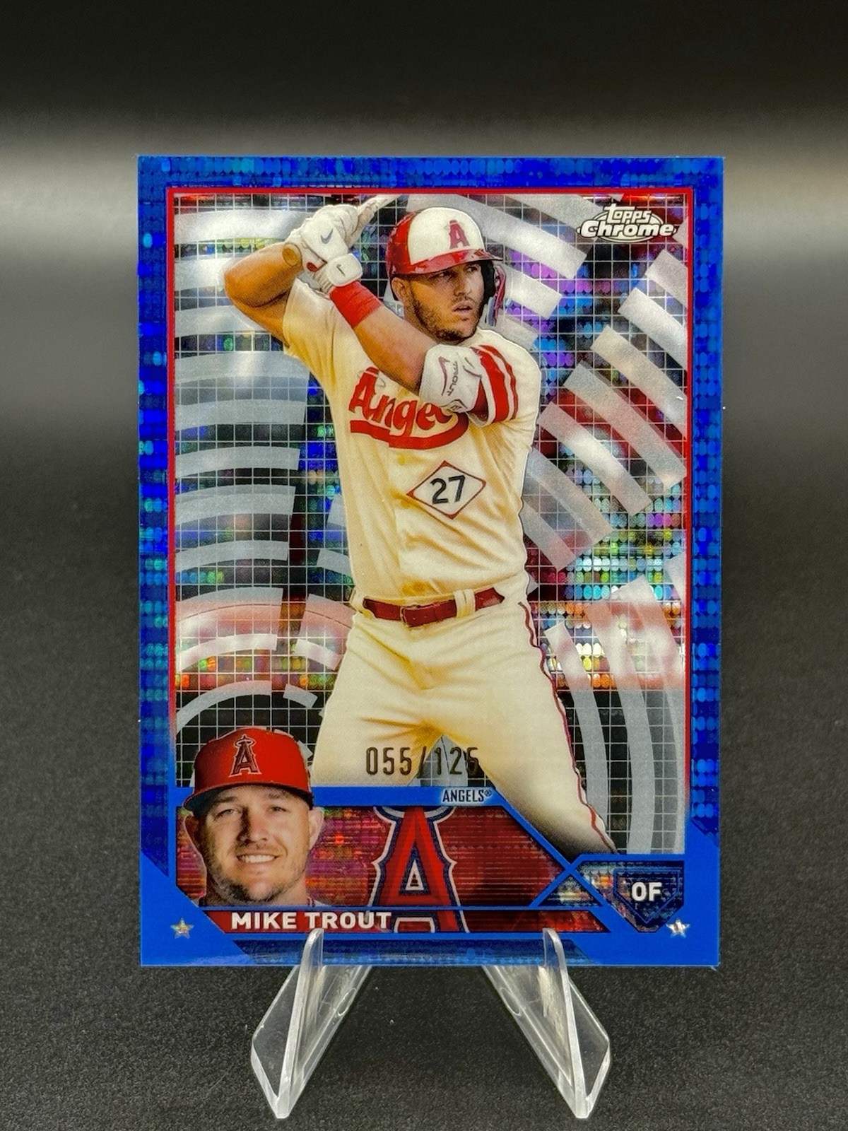 2023 Topps Chrome - Mike Trout /125 Blue Sonar Refractor #27