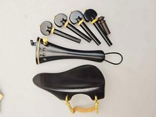 Ebony wood Viola Accessories with matel Bracket, Viola Peg Tailpiece Chinrest