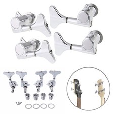 Heavy Duty 2R2L 4 String Bass Guitar Tuning Pegs Tuner Sealed Machine Heads