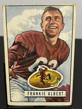 Vintage 1951 Bowman Football #103 Frankie Albert 49ers