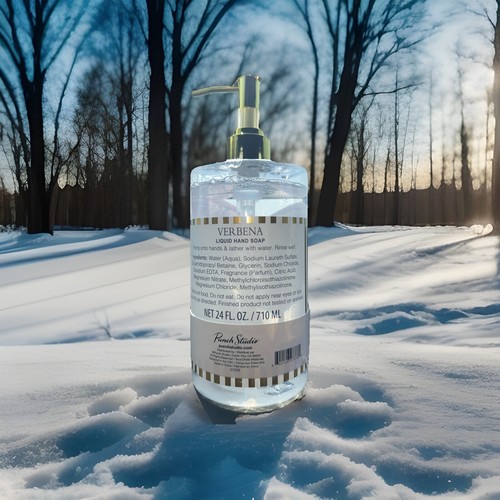 Verbena Scented Liquid Hand Soap By Punch Studio X-LARGE 24OZ. Dispenser - Picture 4 of 20