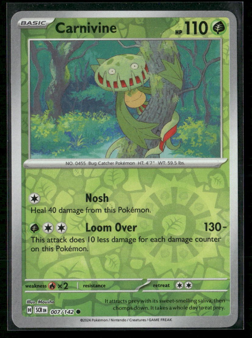 Carnivine SV07: Stellar Crown 007/142 Reverse Holo NM