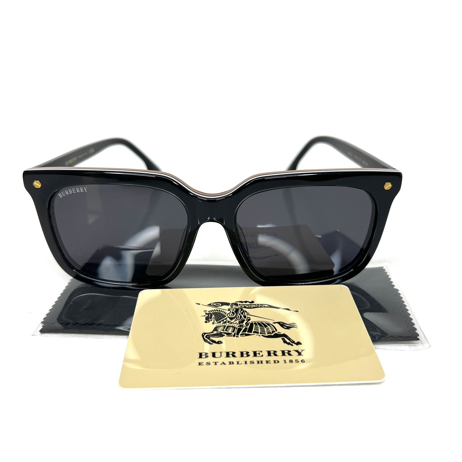 Burberry BE4337 379887 Black Square Men’s Sunglasses 56mm Ships Today thumbnail 12