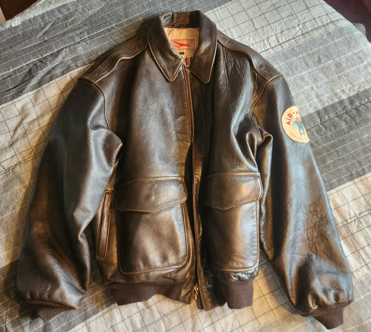 avirex leather flight jacket products for sale | eBay