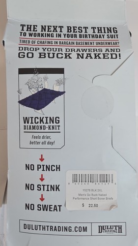 BUCK NAKED UNDERWEAR SHORT BOXER BRIEF - Picture 5 of 5