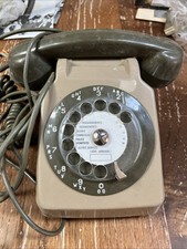 Ancien Téléphone Marron Écouteur Deco Vintage À Identifier