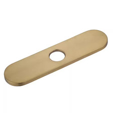 10 In. X 2.56 In. X 0.37 In. Stainless Steel Kitchen Sink Faucet Hole Cover Deck