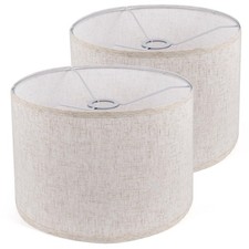 Lamp Shades Set of 2, Drum Lampshade for Table Lamps Floor Lamp, 13" Top X 13...