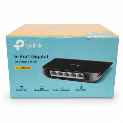 TP-Link TL-SG1005D 5-Port Gigabit Ethernet Desktop Switch New Sealed