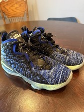 Nike LeBron 17 Knitposite Black/Blue Constellations Size 6Y BQ5594-407
