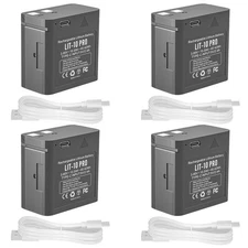 4-Pack 10500Mah Rechargeable LIT-10Battery Compatible with SPYPOINT Trail Camera