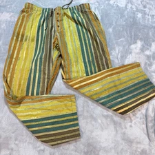 The Territory Ahead Striped Lounge Pants XL 30 Drawstring Pockets Button Fly