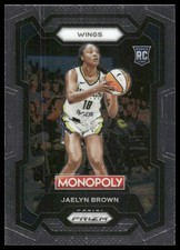 Jaelyn Brown Rookie RC 2024 Panini Prizm Monopoly WNBA #15 Dallas Wings