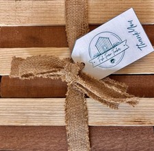 Hardwood Craft Box 12 Mixed Sapele & American Oak 8” Long, 30–40cm Diameter