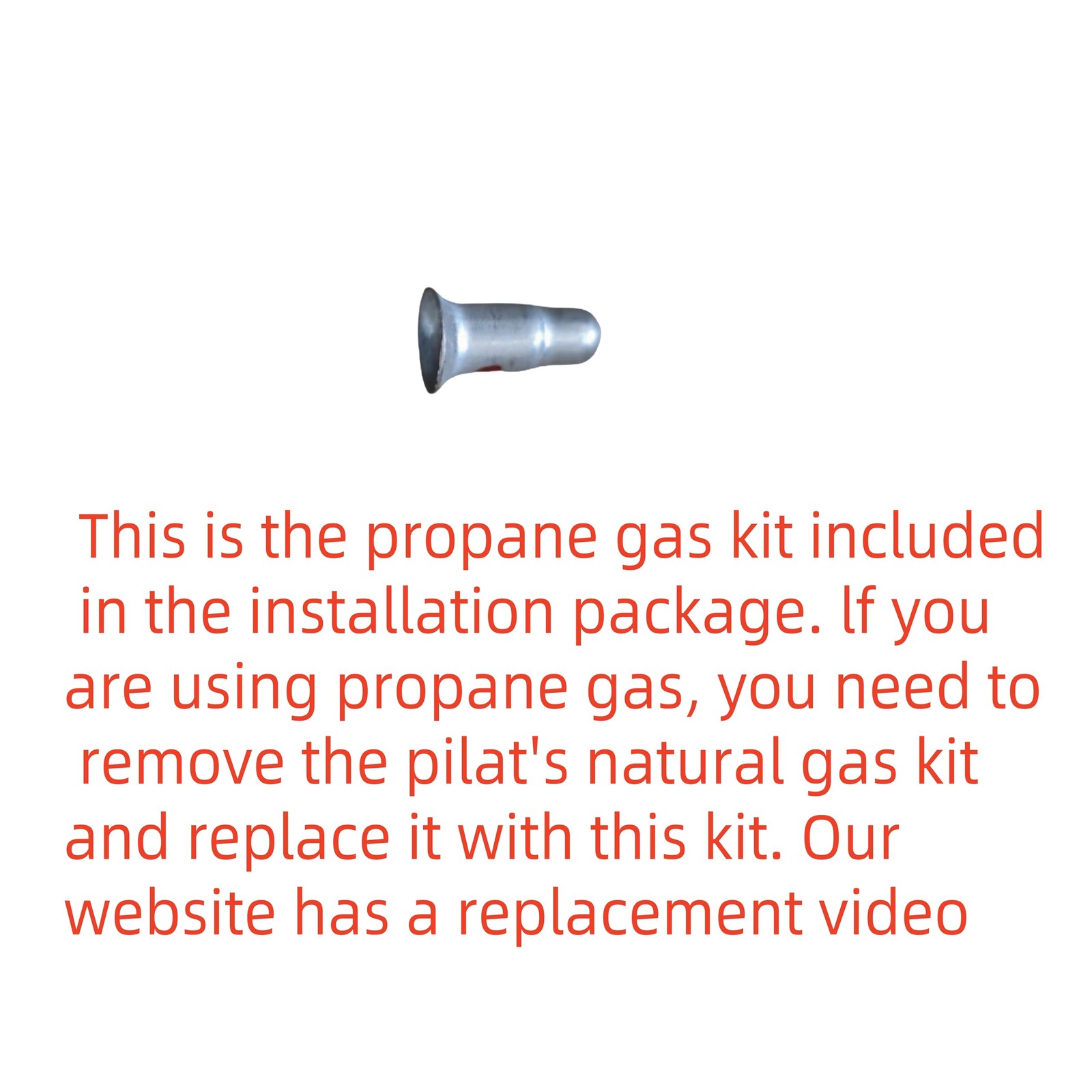 Americangaslos 18"-24" Burner Pan with Valve Remote for Gas Fireplace Gas