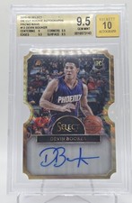 2015-16 Select Die Cut Devin Booker RC Auto #/10 Prizm Gold Wave #12 BGS 9.5