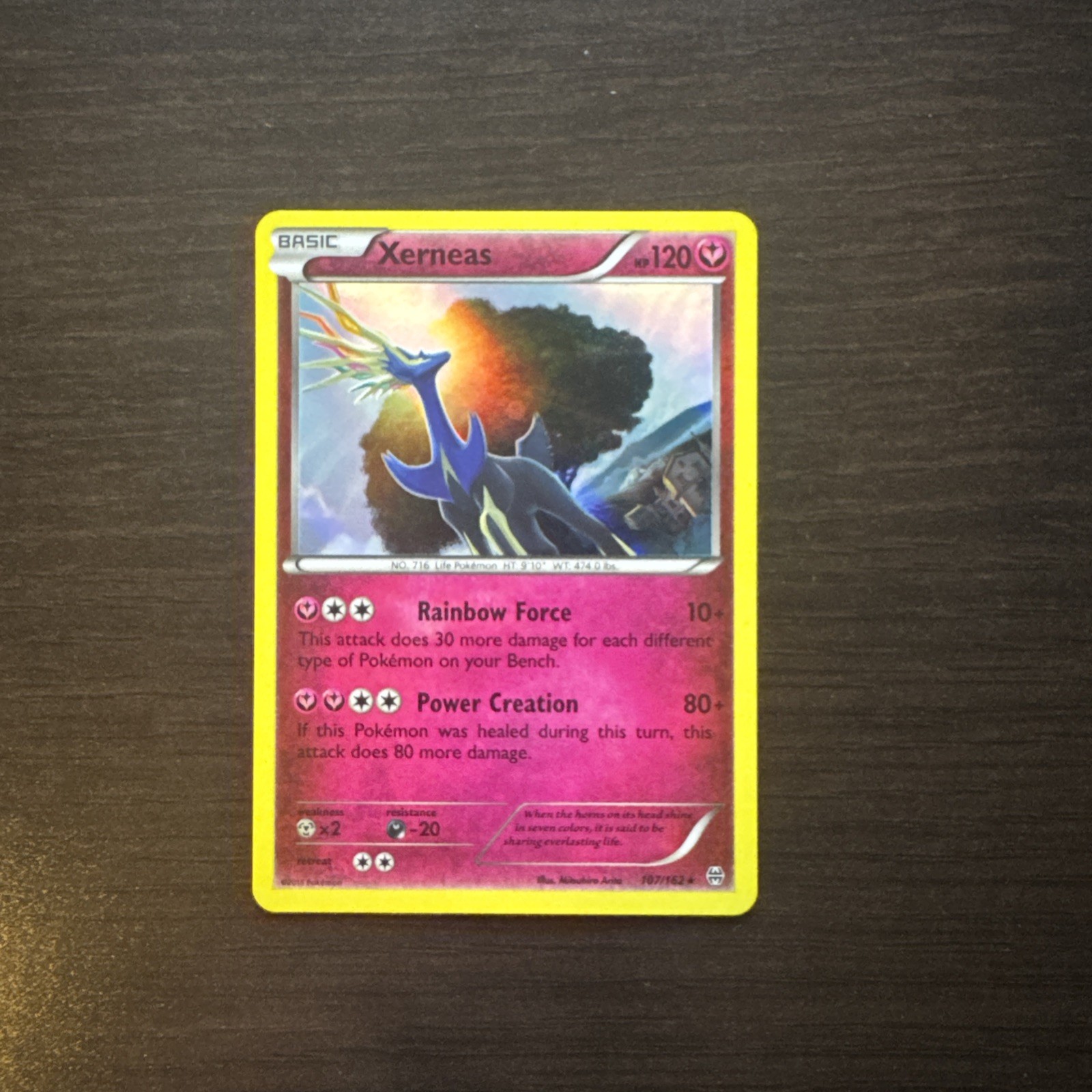 Pokemon TCG Xerneas 2015 BREAKthrough 107/162 Holo Rare