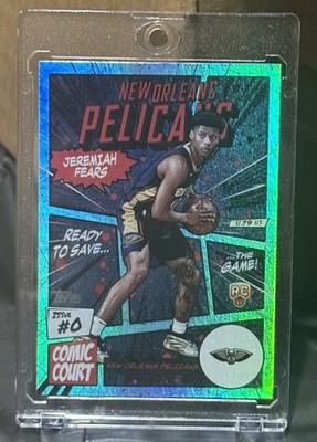 2025-26 Topps Flagship Jeremiah Fears (RC) Comic Court Case Hit SSP New Orleans
