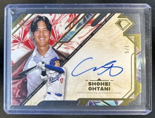 2025 Topps Diamond Icons Shohei Ohtani Drip Auto Autograph Red #/5 Dodgers