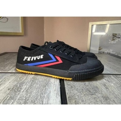 Feiyue Fe Lo 1920 Canvas Shoes - Black / Blue / Red 7W martial art