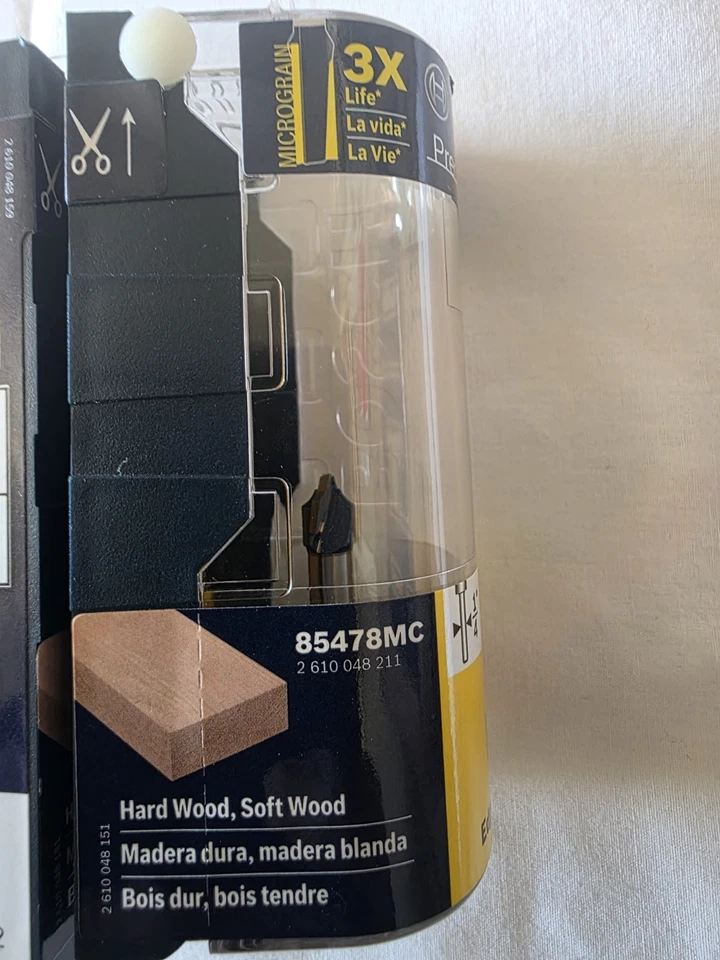 Lot 3 BOSCH Precision Pro 85478MC Roundover  1/8 x 3/8 x 1/4 NEW OPEN ITEM - Image 3 of 4