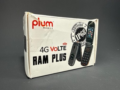 Plum RAM Plus 4G VoLTE Rugged Flip Phone T-Mobile Durable Orange Phone
