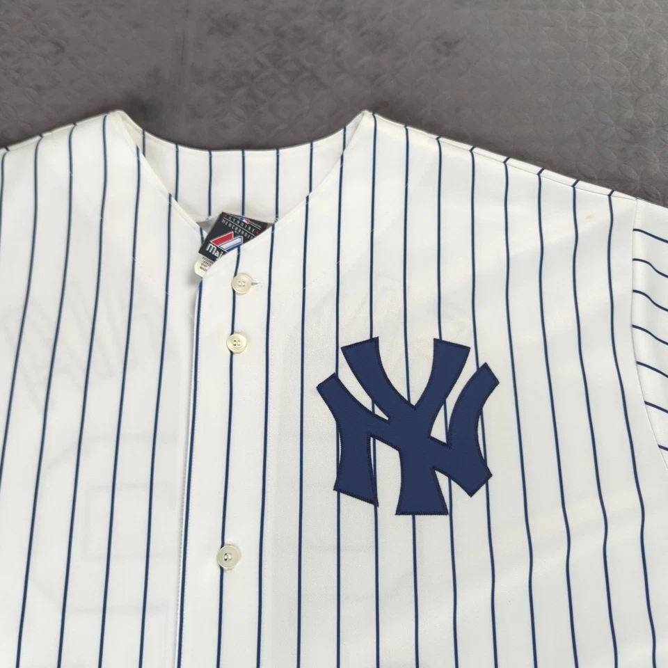 Camiseta de los Yankees de Nueva York CC Sabathia a Rayas Majestuosa Mercancía Genuina Hombres 3XL Foto 4 de 4