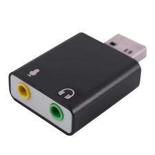 2X 7.1-Channel Aluminum Alloy USB Sound Card Computer External Sound Card7892