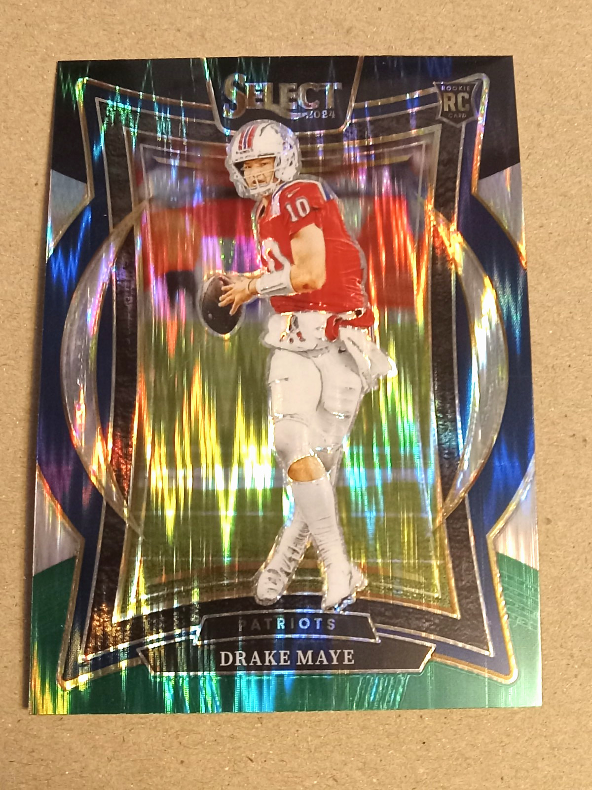 2024 Select RC #27 Black Green shock prizm Drake Maye