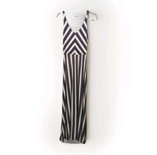 GAP striped Maxi Dress womens S Beach drape garden party coastal boho Hippie