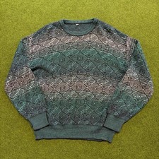 Vintage 90s patterned knit sweater soft acrylic vintage 1990s vtg knit sweater