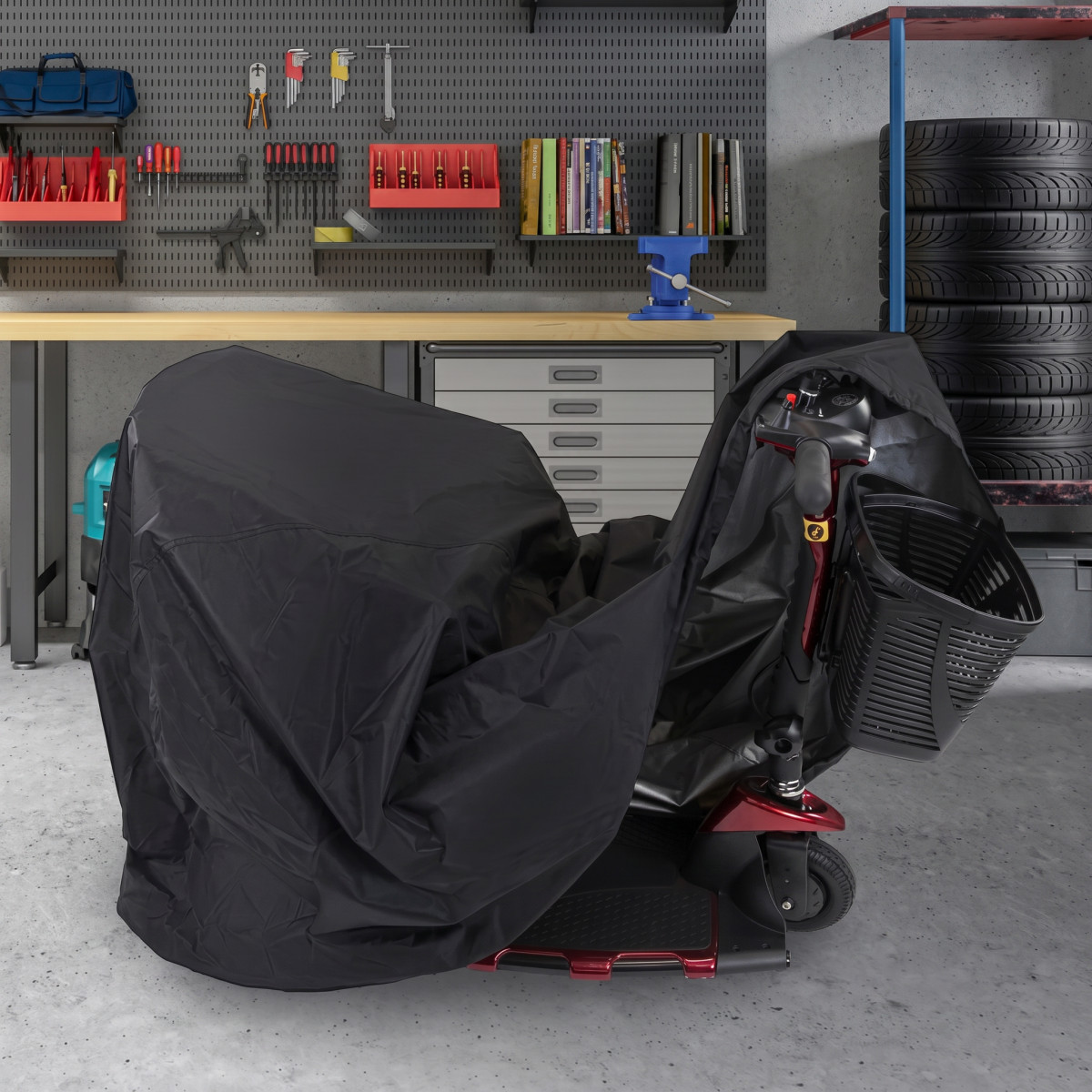 Copertura Impermeabile per Scooter in Tessuto Oxford foto 4