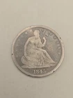 1845-O Seated Liberty Silver Half Dollar 50c