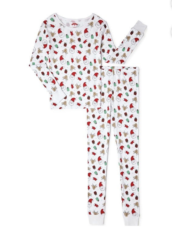 Holiday  Time Girls 2 PC Pajama Set Size 6 NEW 